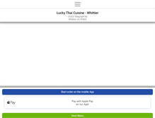Tablet Screenshot of luckythaicuisinewhittier.com
